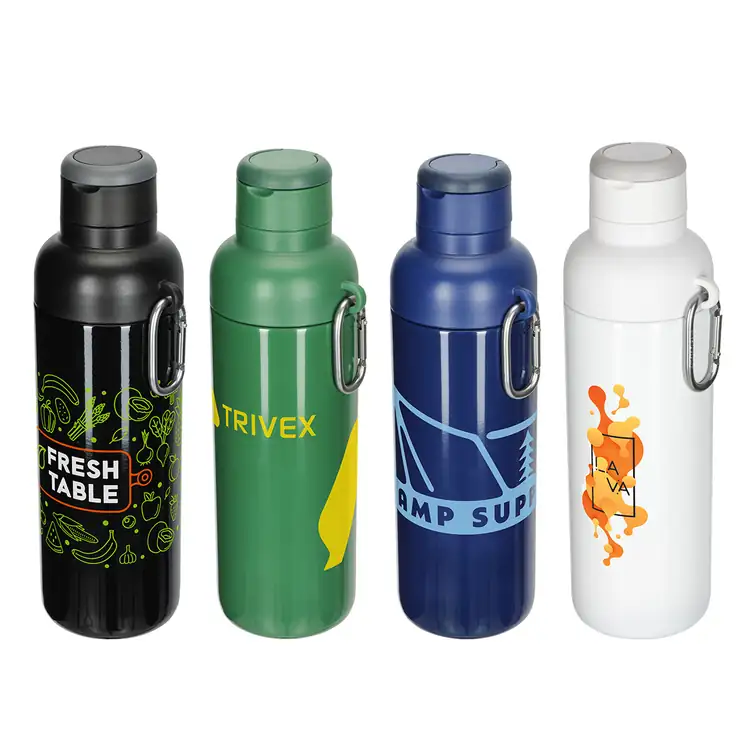 Bouteille Kavala 25 oz en acier inoxydable recyclé à double ouverture #2
