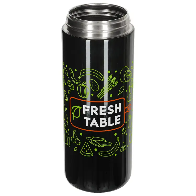 Bouteille Kavala 25 oz en acier inoxydable recyclé à double ouverture #6