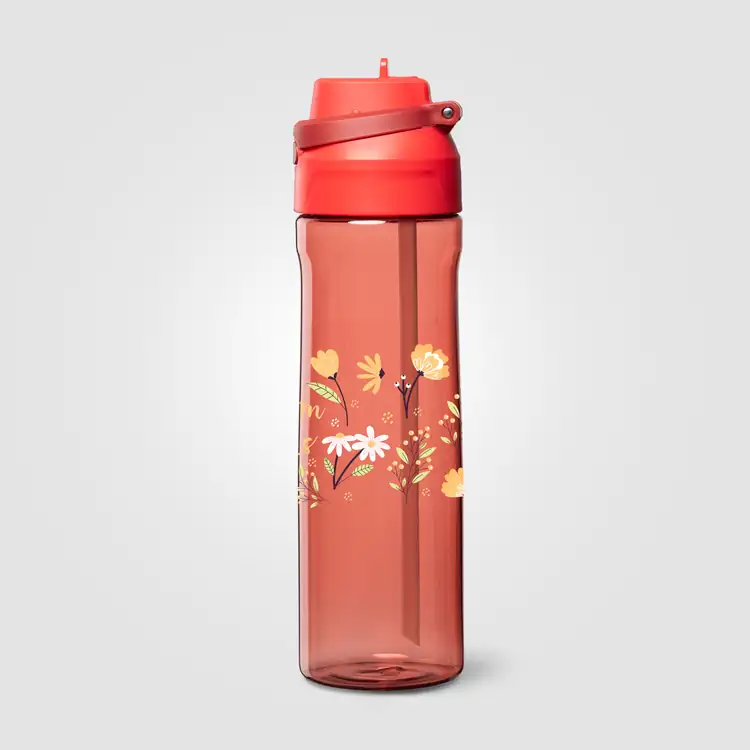 Lynk rPET Bottle with Straw and Flip-Top Lid 28 oz #11