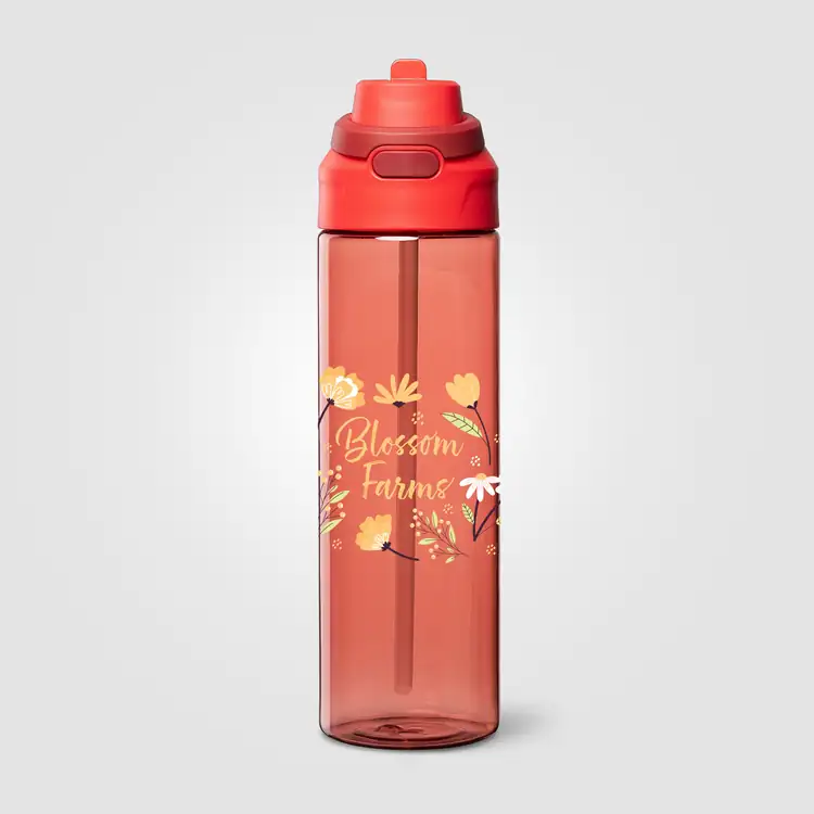 Lynk rPET Bottle with Straw and Flip-Top Lid 28 oz #9