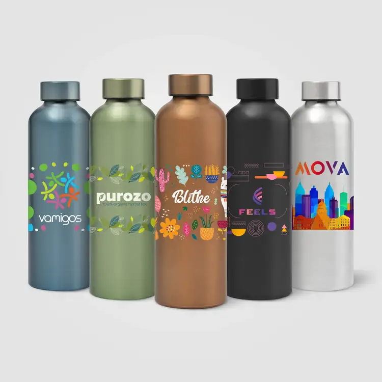 Bouteille métallique Astrid en acier inoxydable recyclé 24 oz