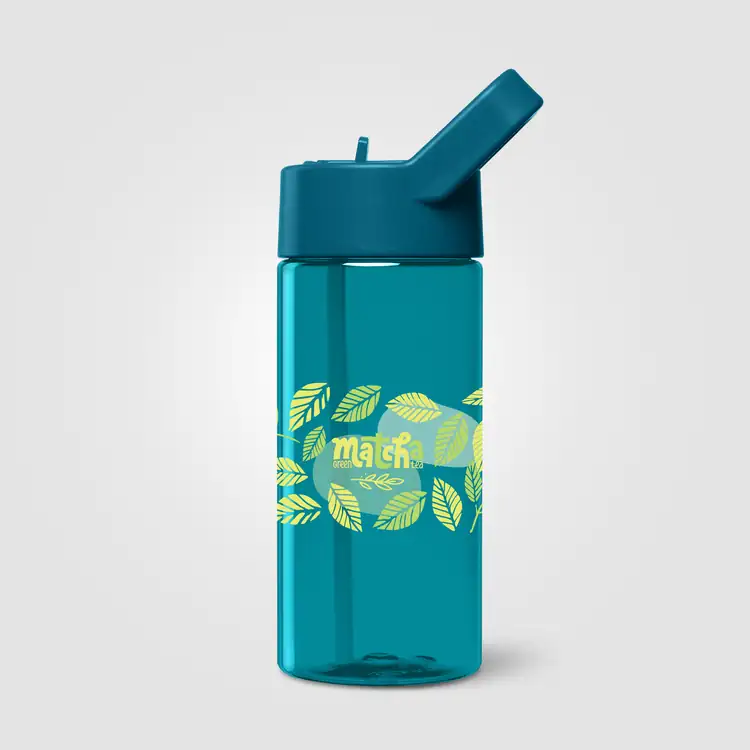 Bouteille Reservoir en plastique recyclé avec paille relevable 40 oz #10