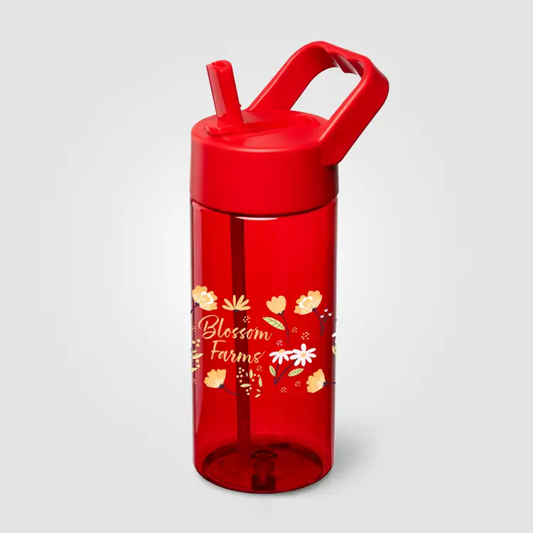 Bouteille Reservoir en plastique recyclé avec paille relevable 40 oz #16
