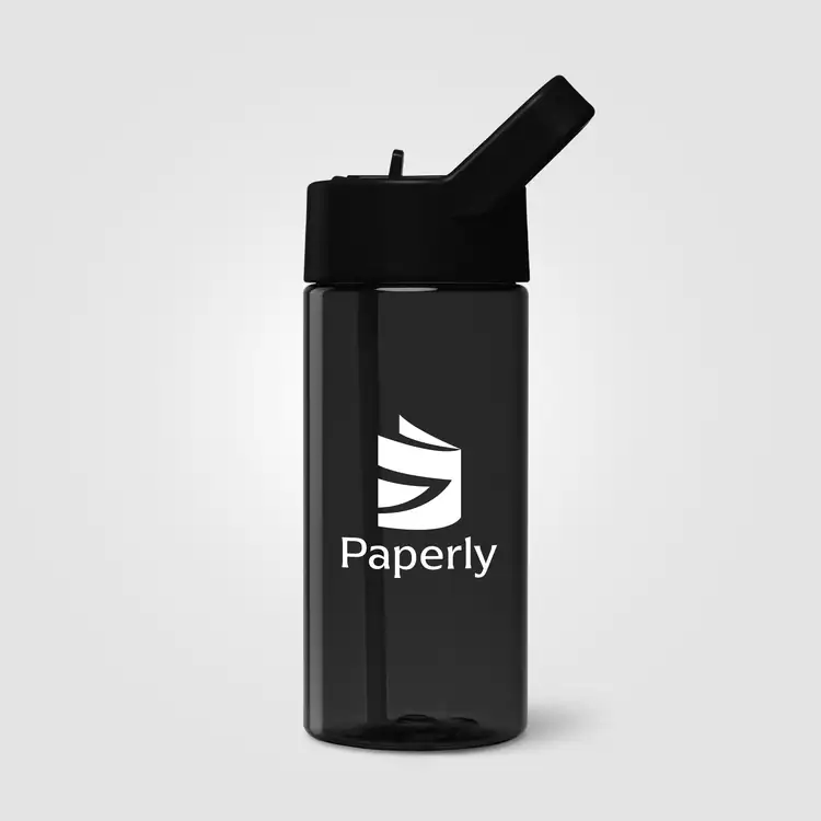 Bouteille Reservoir en plastique recyclé avec paille relevable 40 oz #3