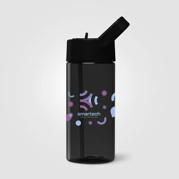 Bouteille Reservoir en plastique recyclé avec paille relevable 40 oz #4
