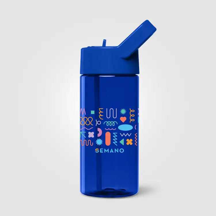 Bouteille Reservoir en plastique recyclé avec paille relevable 40 oz #6