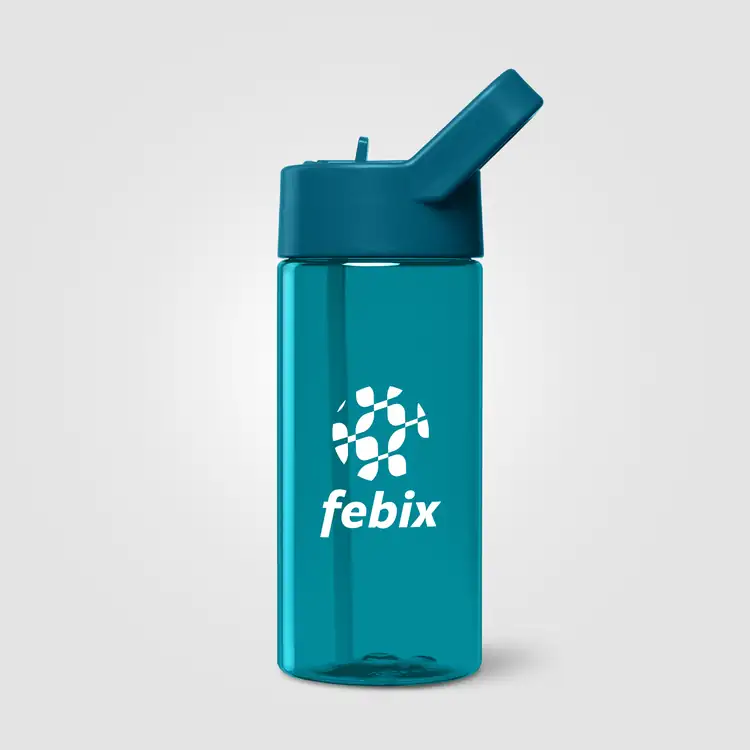 Bouteille Reservoir en plastique recyclé avec paille relevable 40 oz #9