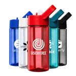Bouteille Reservoir en plastique recyclé avec paille relevable 40 oz
