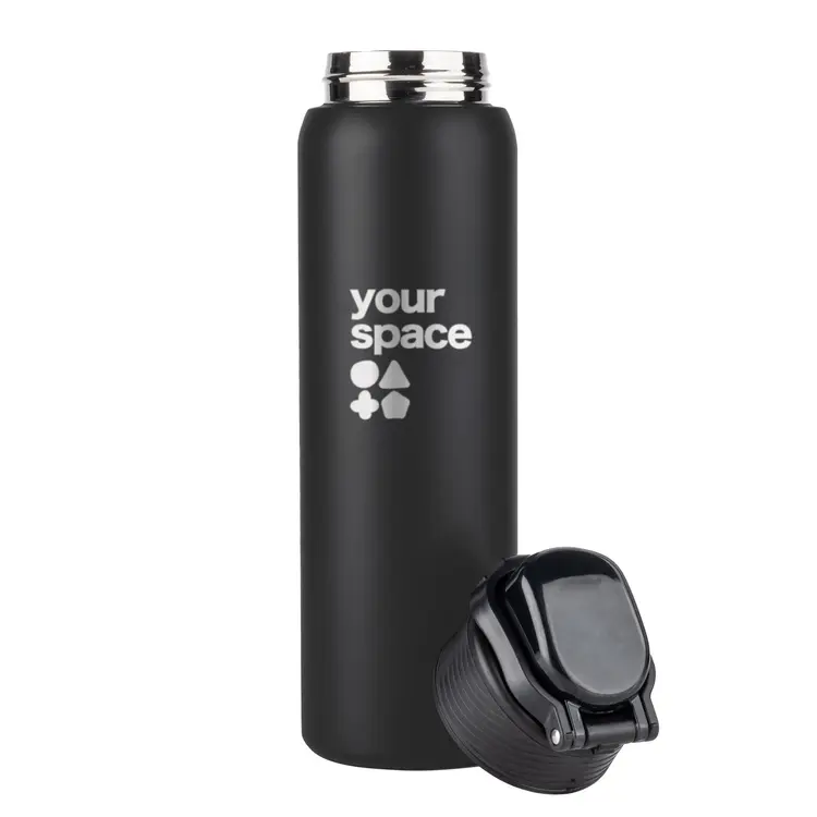 Bouteille Riese 28 oz à double paroi en acier inoxydable avec bec #5