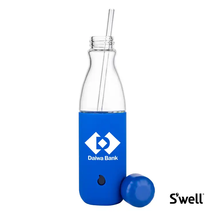 Bouteille Swell Original 18 oz en verre avec paille #7