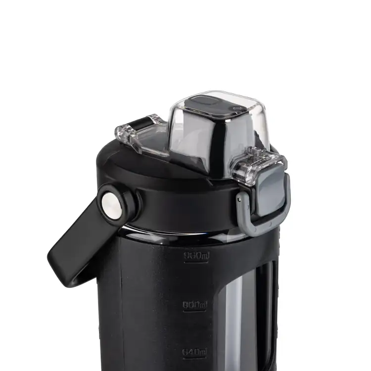 Bouteille Turbo 32 oz en verre borosilicaté avec paille #5