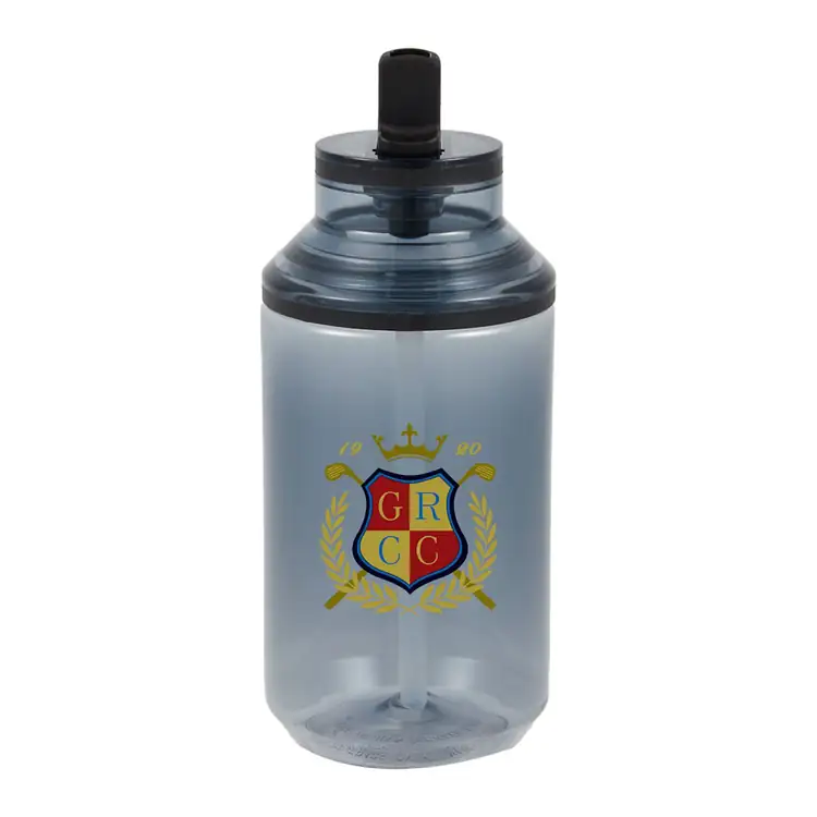 Bouteille Zach en PET recyclé avec paille #4
