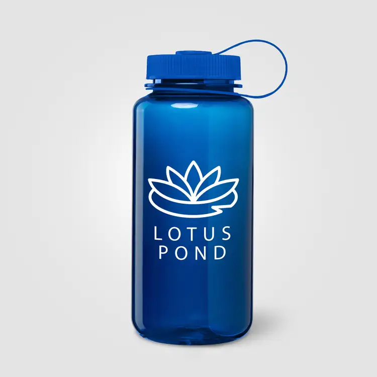 Bouteille de sport Otto en plastique recyclé avec bouchon attaché 30 oz #7