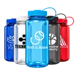 Bouteille de sport Otto en plastique recyclé avec bouchon attaché 30 oz