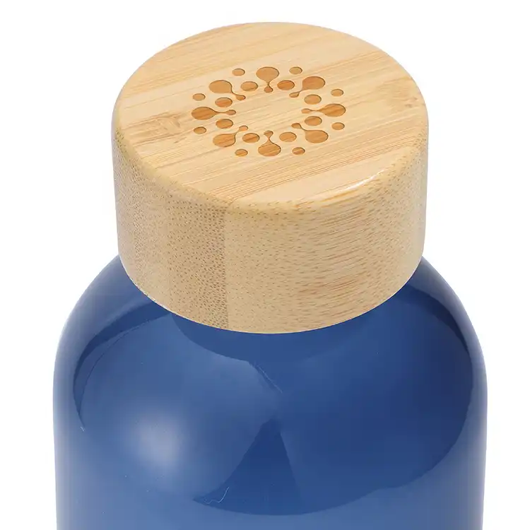 Bouteille de sport réutilisable Vida 22 oz en RPET avec couvercle en bambou #5