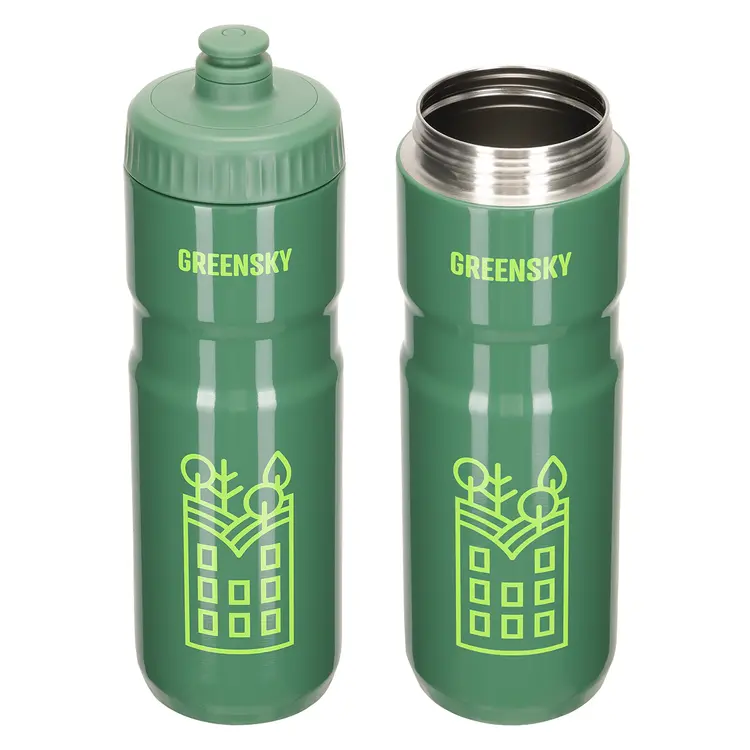 Lowa 25 oz Eco-Friendly Recycled Stainless Steel Bike Bottle #3