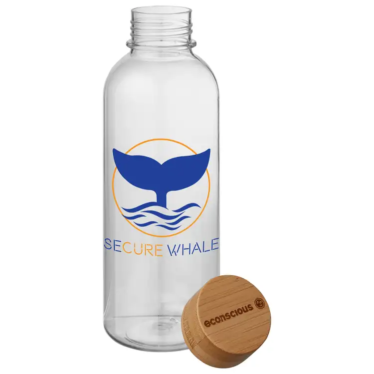 Recycled PET Bottle with Bamboo Lid #5