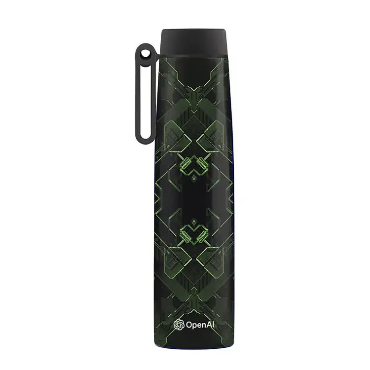 Bouteille isolée 17 oz en acier inoxydable recyclé avec poignée #3