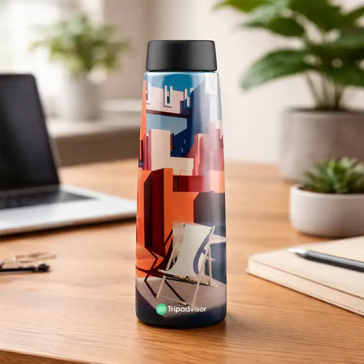 Bouteille isolée 25 oz en acier inoxydable recyclé #4