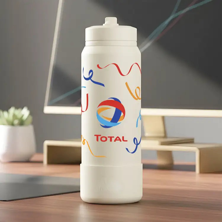 Bouteille isolée Hydrapeak Sport Boot 26 oz avec paille #9