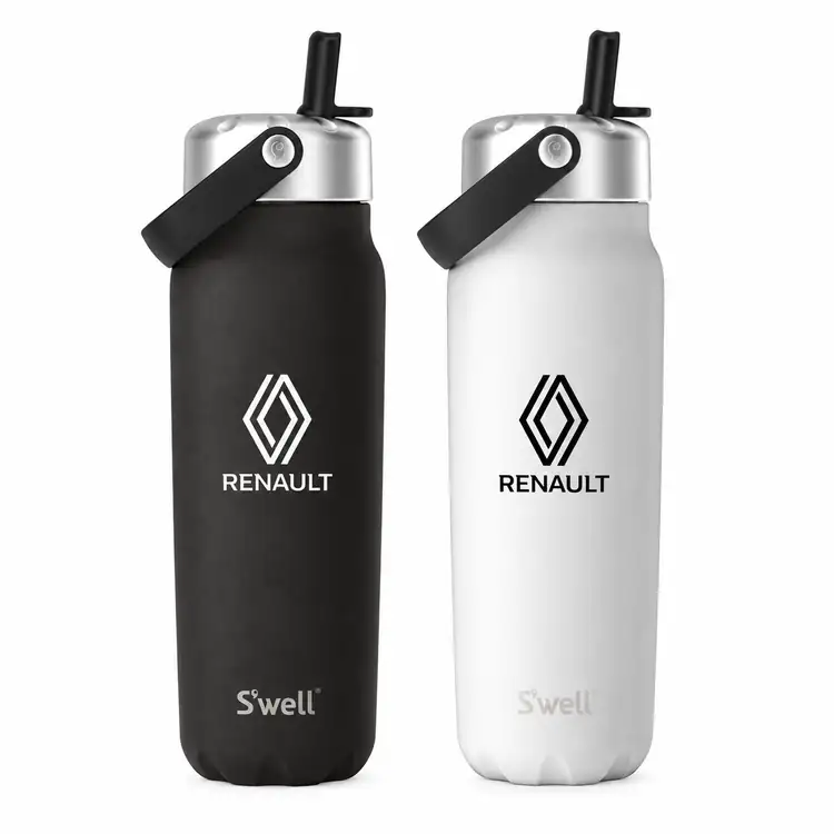 Bouteille isolée S’well Explorer 24 oz avec paille rabattable