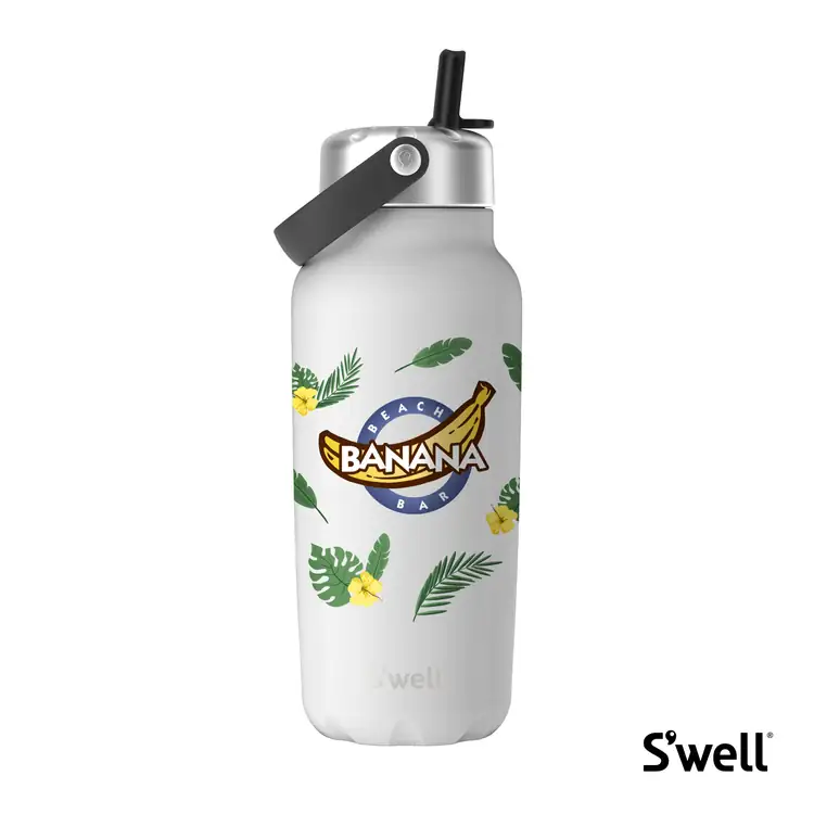 Bouteille isolée S’well Explorer 32 oz avec paille rabattable #14
