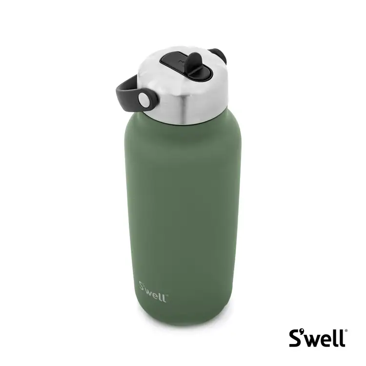 Bouteille isolée S’well Explorer 32 oz avec paille rabattable #7