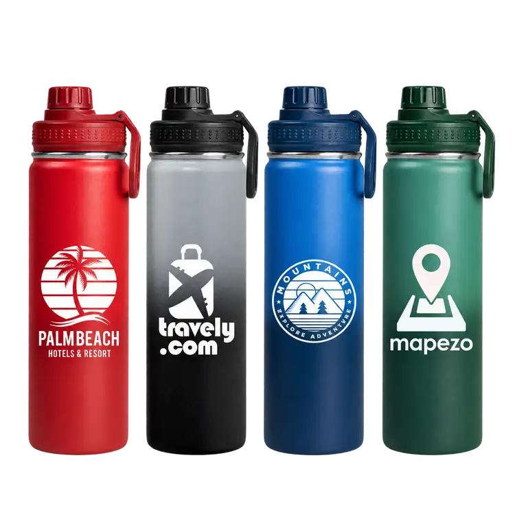 Bouteille isotherme Alaska Ombre en acier inoxydable à fini dégradé 24 oz