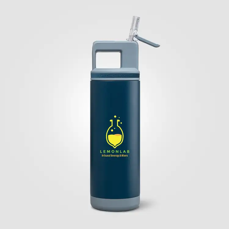 Bouteille isotherme Grosche Alpine en acier inoxydable avec paille amovible 20 oz #12