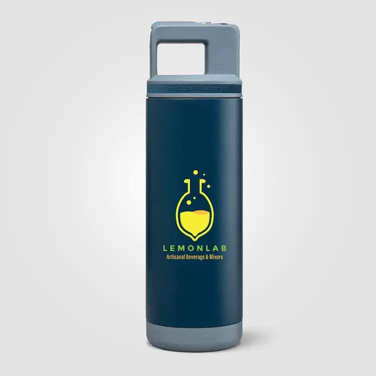 Bouteille isotherme Grosche Alpine en acier inoxydable avec paille amovible 20 oz #9