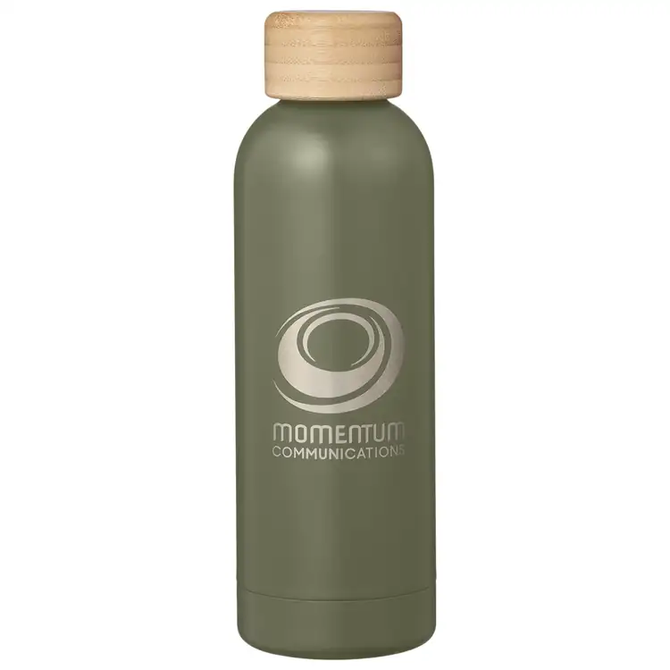 Grove Recycled Steel and Bamboo Vacuum Bottle #4