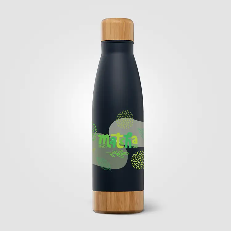 Ibiza Bamboo Stainless Steel Vacuum Bottle with Bamboo Lid and Base 21 oz #11