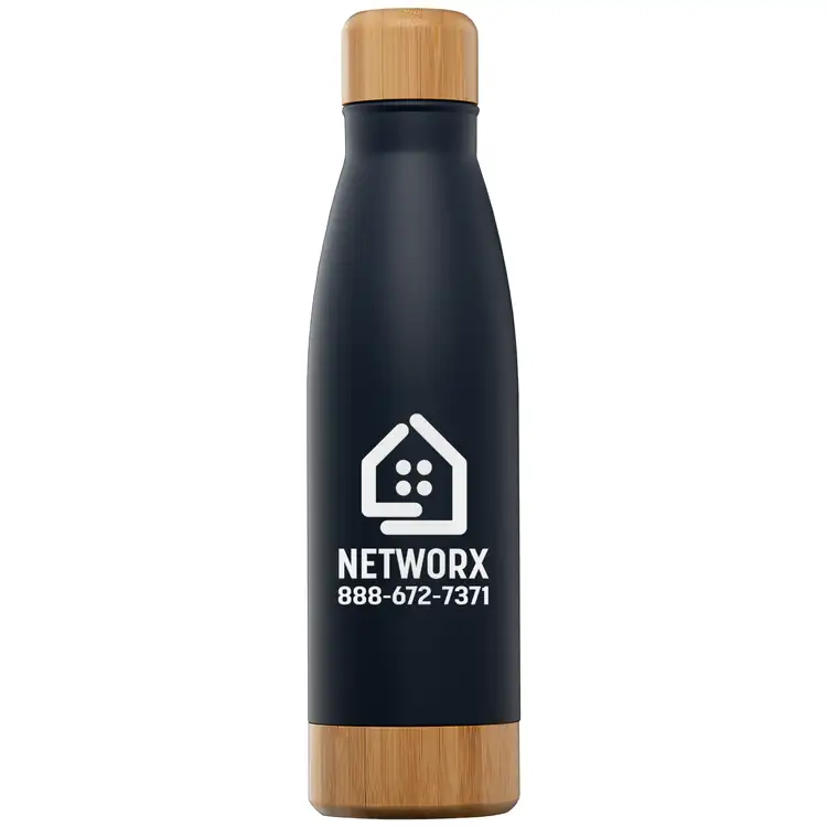Ibiza Bamboo Stainless Steel Vacuum Bottle with Bamboo Lid and Base 21 oz #12