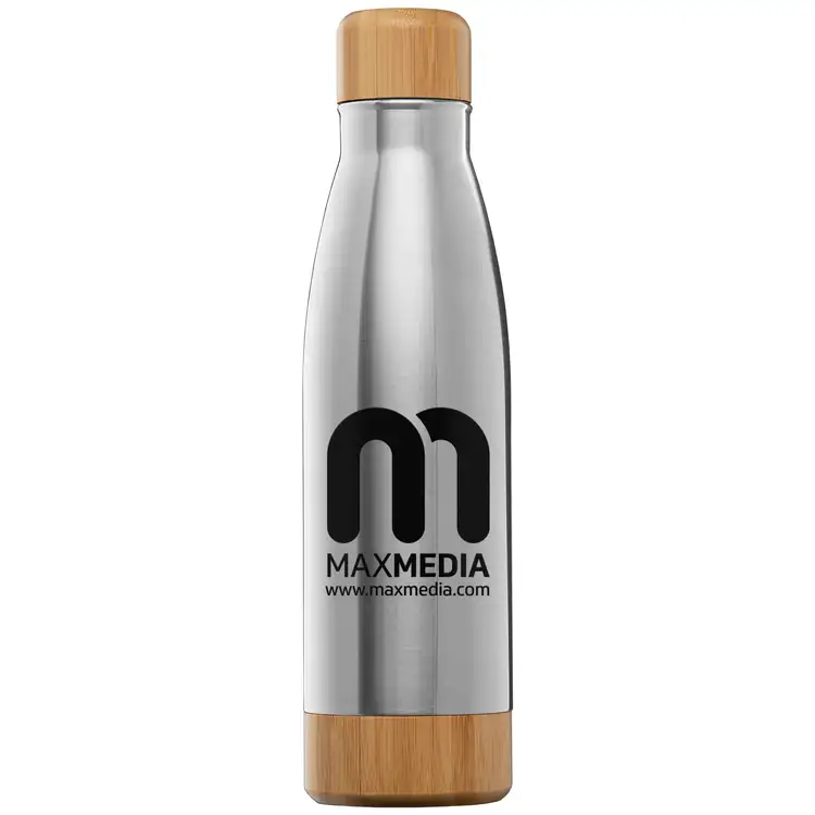 Ibiza Bamboo Stainless Steel Vacuum Bottle with Bamboo Lid and Base 21 oz #18
