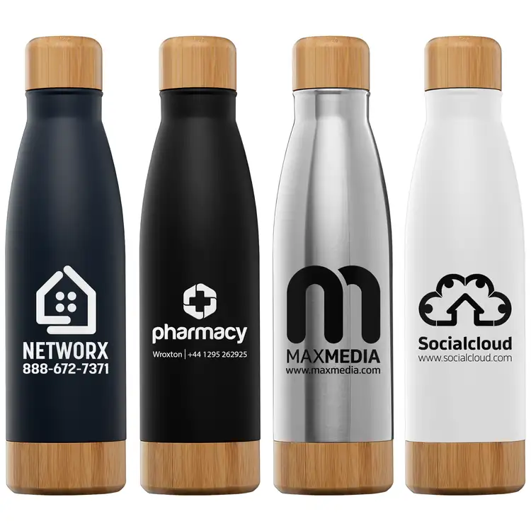Ibiza Bamboo Stainless Steel Vacuum Bottle with Bamboo Lid and Base 21 oz #4