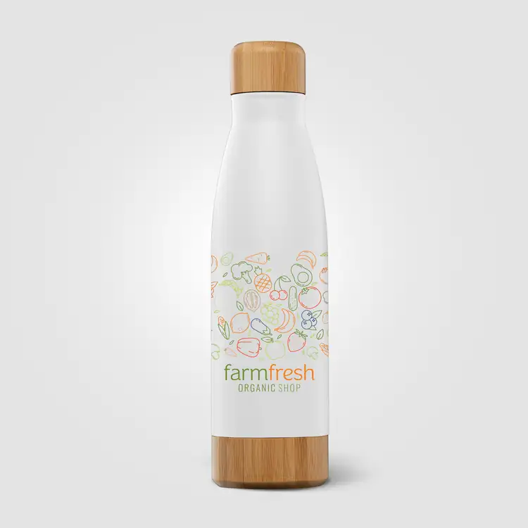 Ibiza Bamboo Stainless Steel Vacuum Bottle with Bamboo Lid and Base 21 oz #7