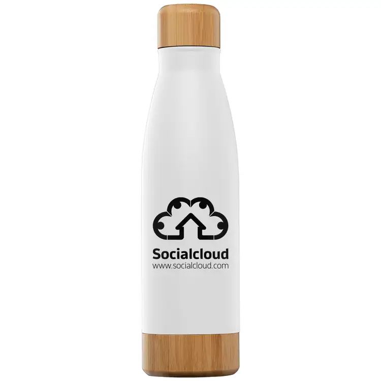 Ibiza Bamboo Stainless Steel Vacuum Bottle with Bamboo Lid and Base 21 oz #8