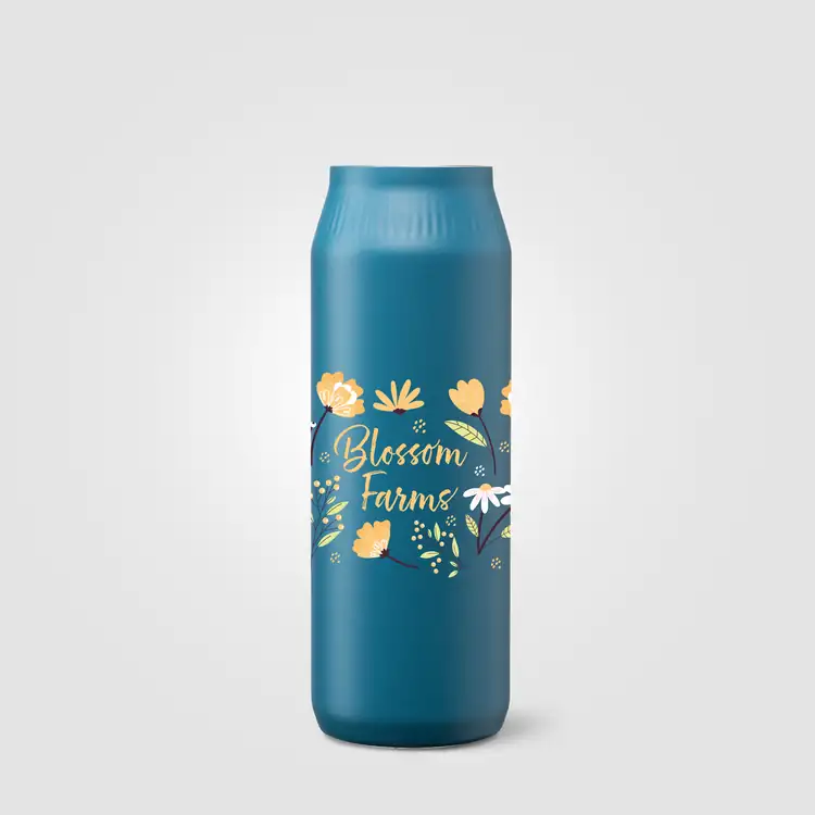 Bouteille isotherme Majesty en acier inoxydable recyclé à double couvercle 25 oz #19