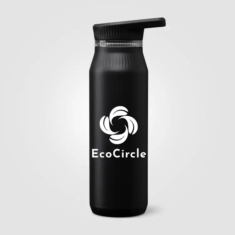 Bouteille isotherme Majesty en acier inoxydable recyclé à double couvercle 25 oz #4