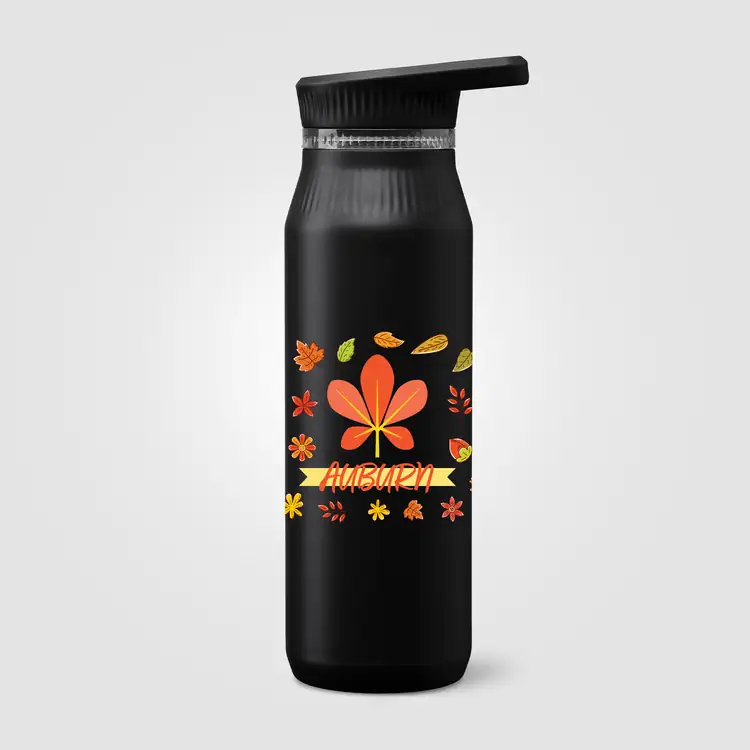 Bouteille isotherme Majesty en acier inoxydable recyclé à double couvercle 25 oz #6