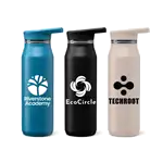 Bouteille isotherme Majesty en acier inoxydable recyclé à double couvercle 25 oz