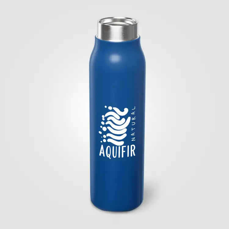 Strata Recycled Stainless Steel Vacuum Bottle with Carabiner 18 oz #10