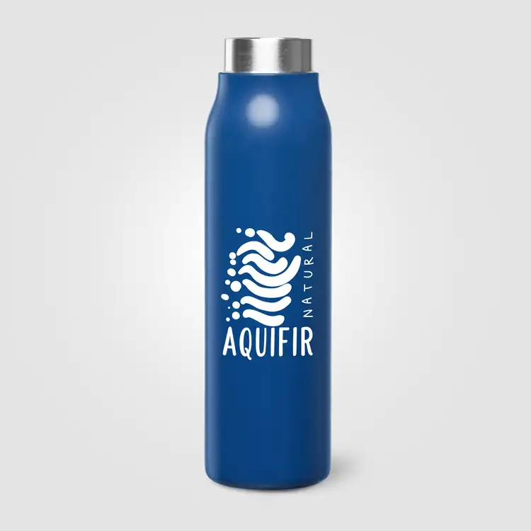 Strata Recycled Stainless Steel Vacuum Bottle with Carabiner 18 oz #11