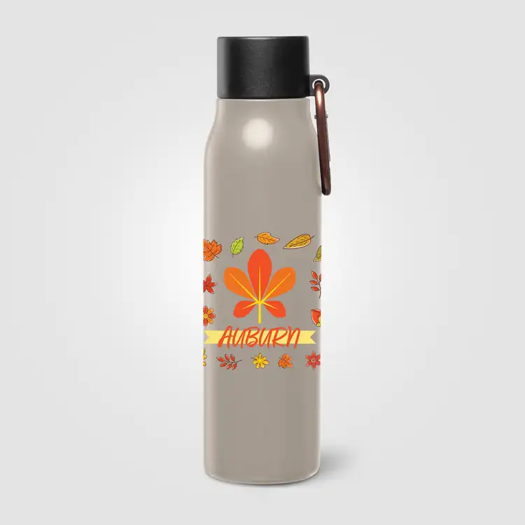 Strata Recycled Stainless Steel Vacuum Bottle with Carabiner 18 oz #15