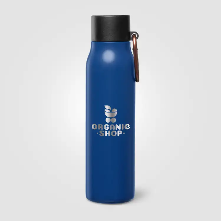 Strata Recycled Stainless Steel Vacuum Bottle with Carabiner 18 oz #8