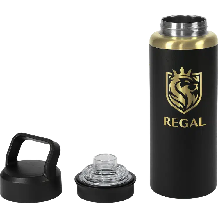 28oz Urban Peak Gold Dual Top Vacuum Water Bottle #3