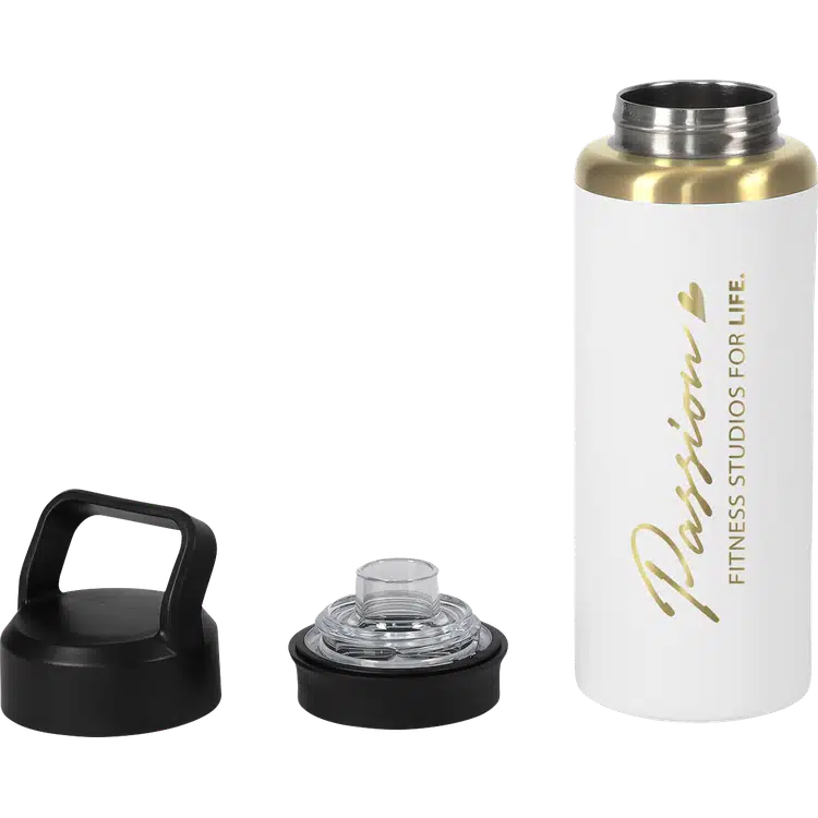 28oz Urban Peak Gold Dual Top Vacuum Water Bottle #6