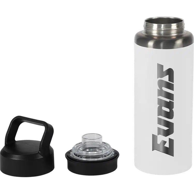 28oz Urban Peak Black Chrome Dual Top Vacuum Water Bottle #6