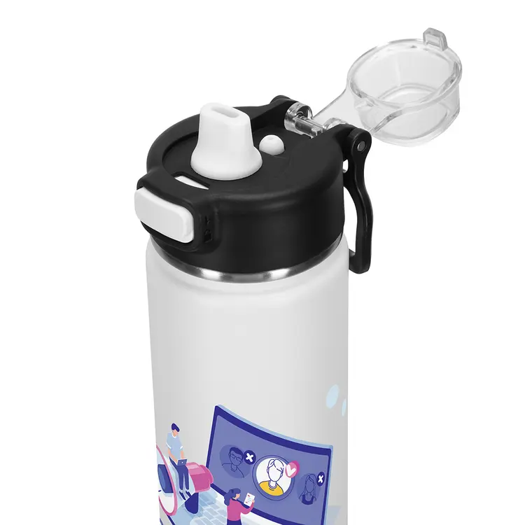 Austin 20 oz Eco-Friendly Leak-Proof Vacuum Bottle with Push-Button #5