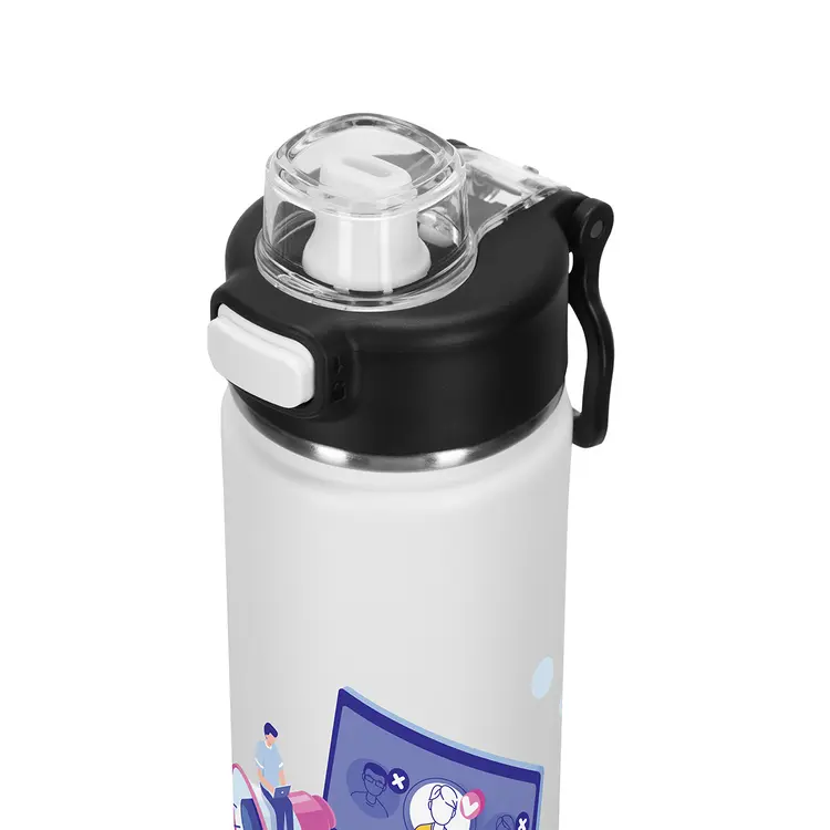 Austin 20 oz Eco-Friendly Leak-Proof Vacuum Bottle with Push-Button #7